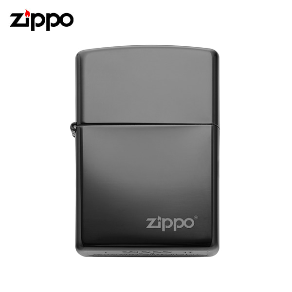 [지포 ZIPPO] ZP24756ZL (24756ZL) / 하이 폴리쉬 블랙 지포 로고 High Polish Black Zippo Logo 라이터 타임메카
