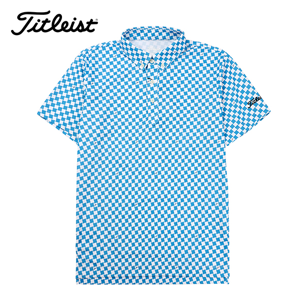 [타이틀리스트 TITLELIST] TSMC1721 BL / 체크 버튼 다운 셔츠 (블루) 타임메카